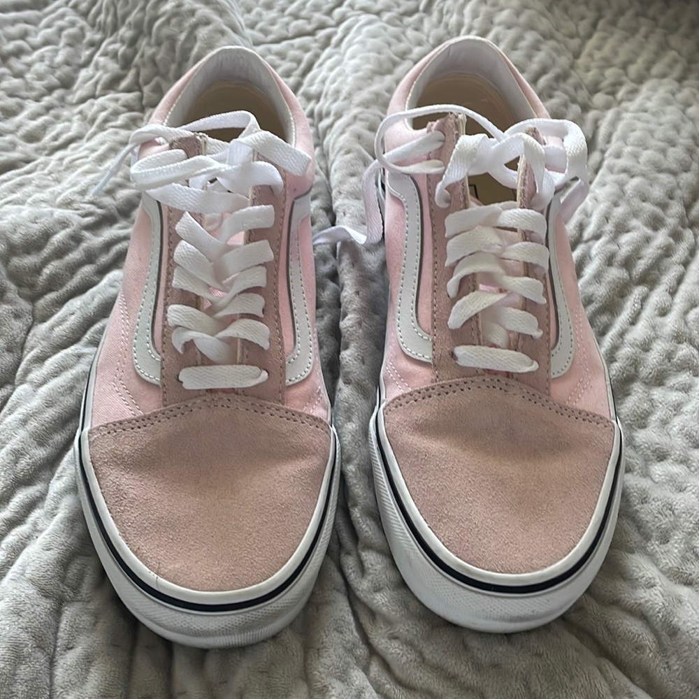 Pink swade vans